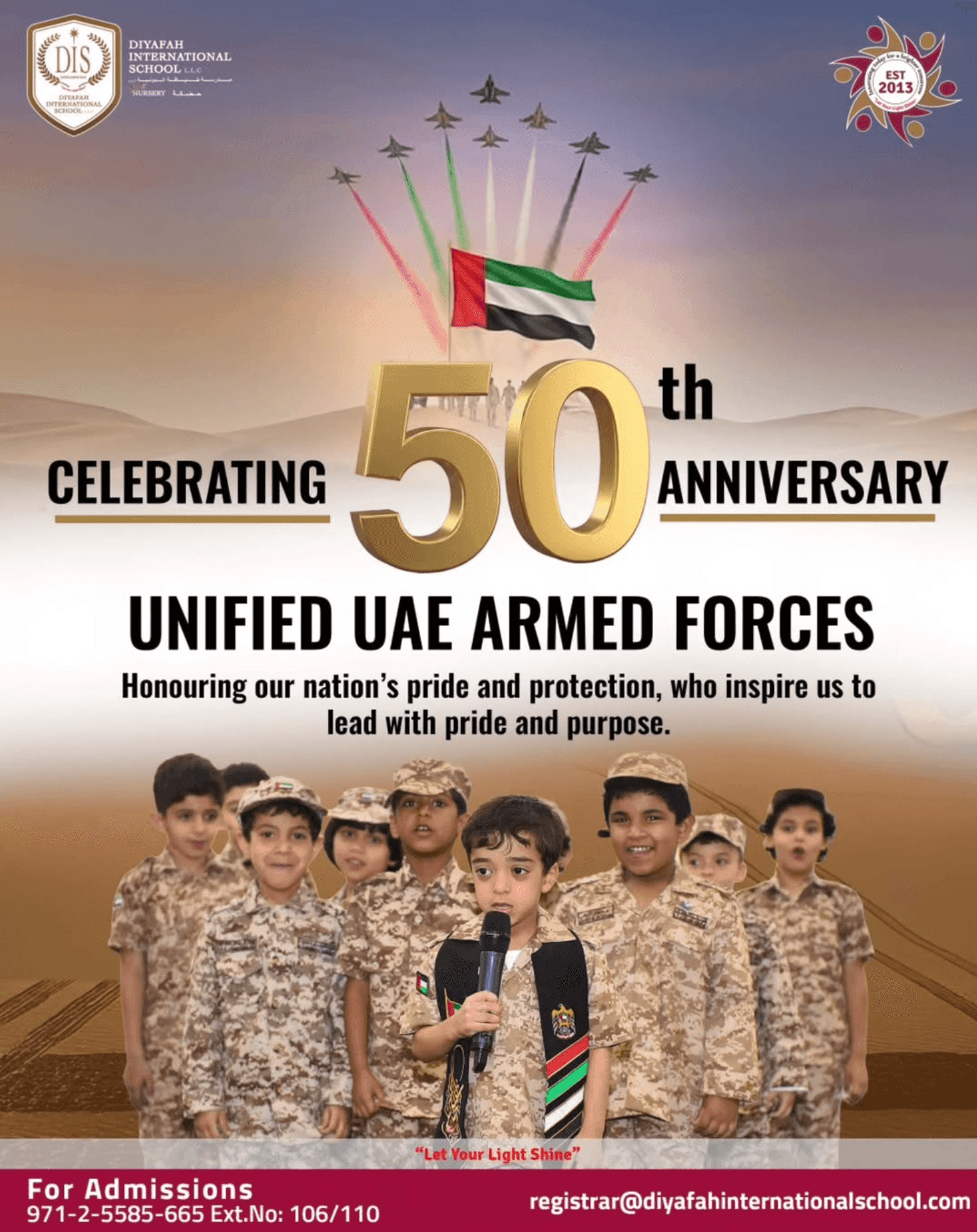 The 50th Anniversary of the Unification of the UAE Armed Forces